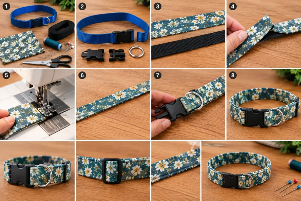 how to make a dog collar