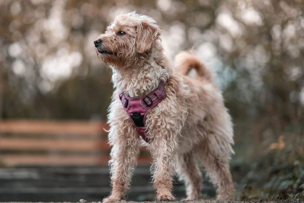 Y-harness vs H-harness showing dog control and harness fit