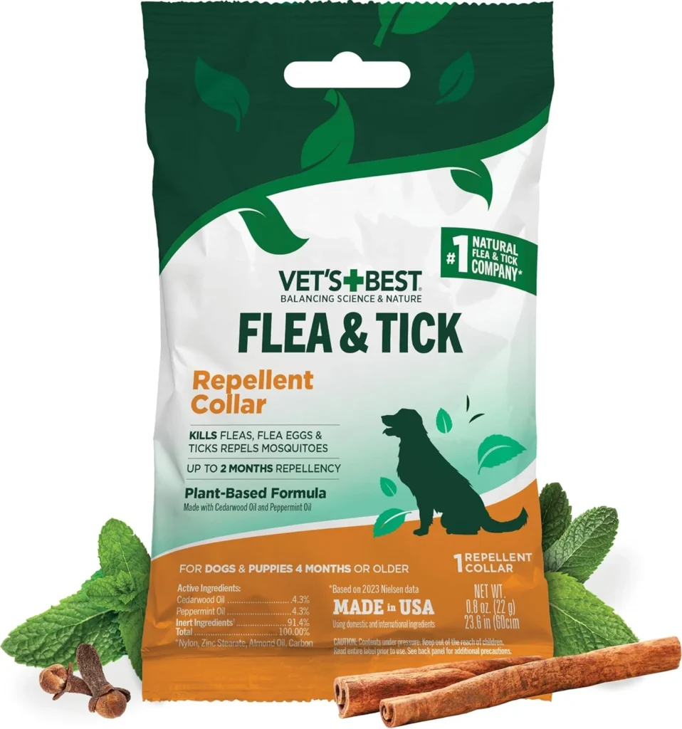 Vet’s Best plant-based flea and tick repellent collar for dogs