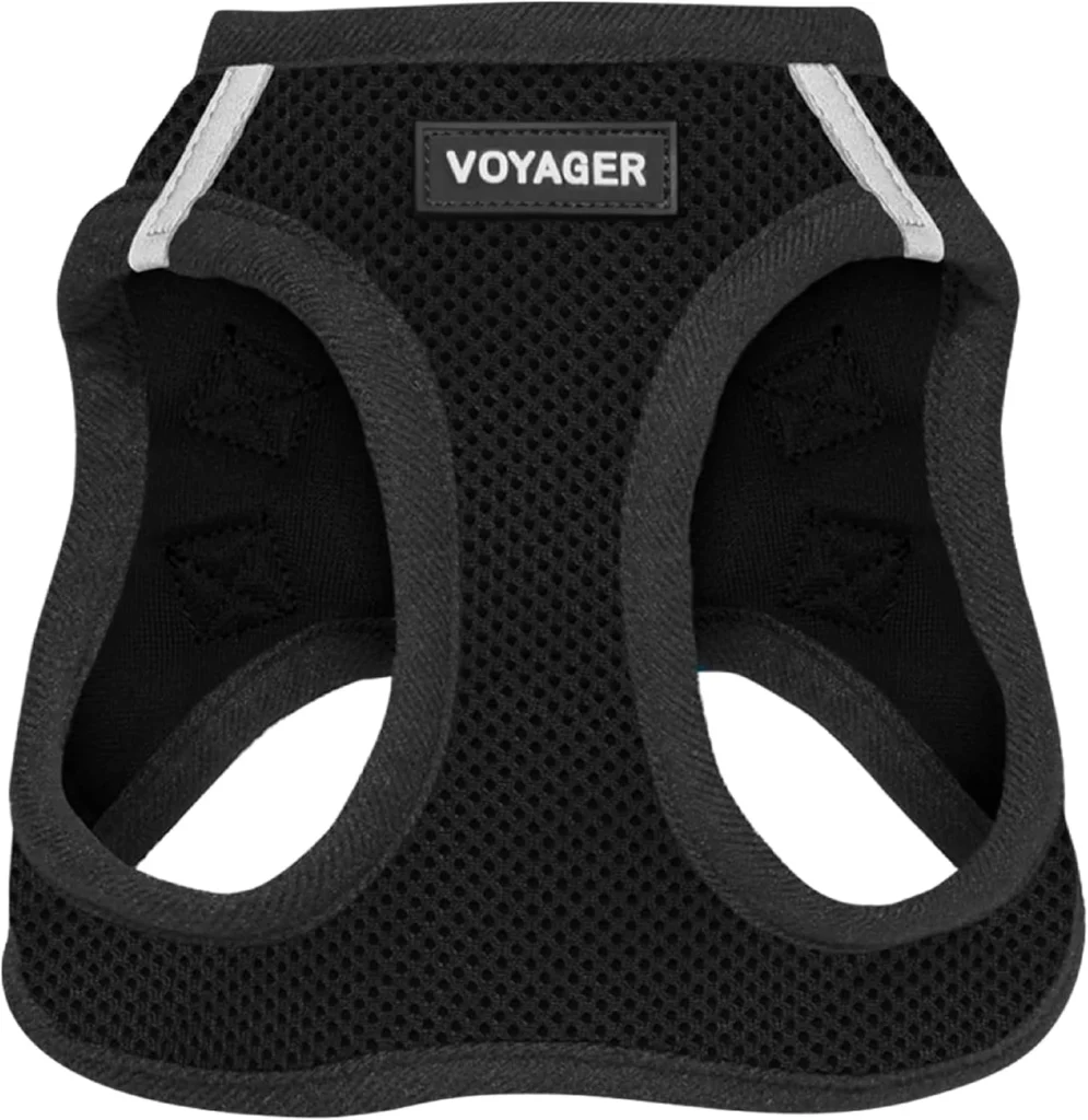 Black Voyager Step-in Air mesh dog harness – Best Medium Dog Harness